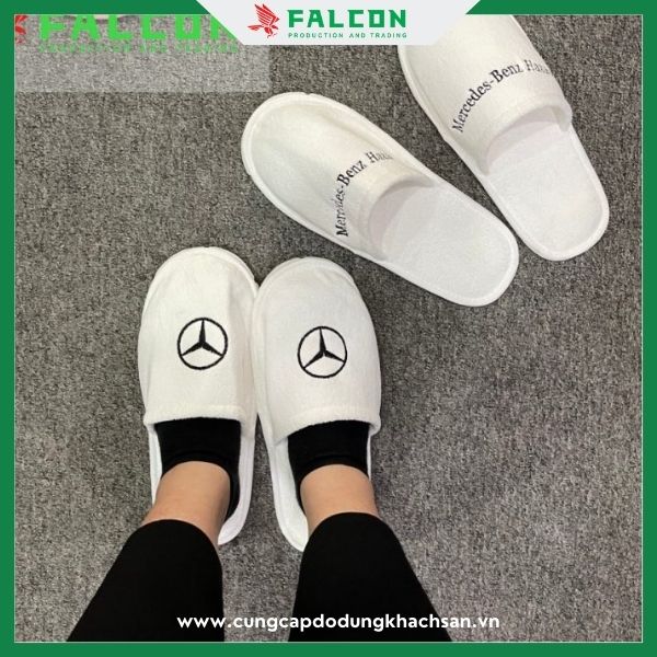 Dép vải khách sạn micrifiber dùng nhiều lần thiết kế hiện đại