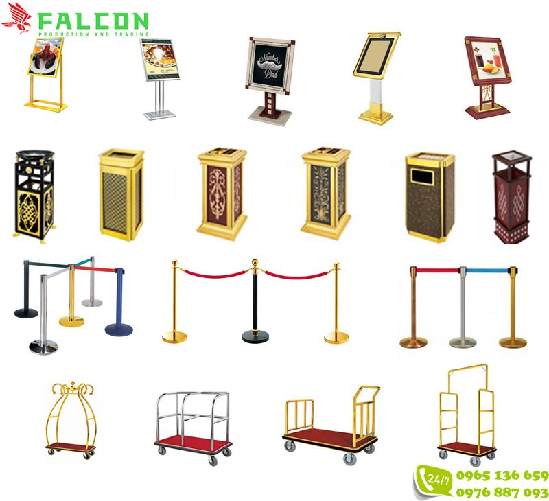 Một số mẫu trang thiết bị tiền sảnh hiện có tại Falcon