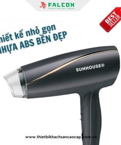 Máy sấy tóc sunhouse với thiết kế tay cầm có thể gấp gọn tiện lợi