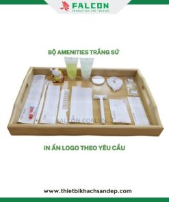 Bộ amenities dùng 1 lần trắng sứ túi màng ngọc