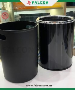 Thùng rác tròn phủ nano 6l với lõi PP chống cháy an toàn