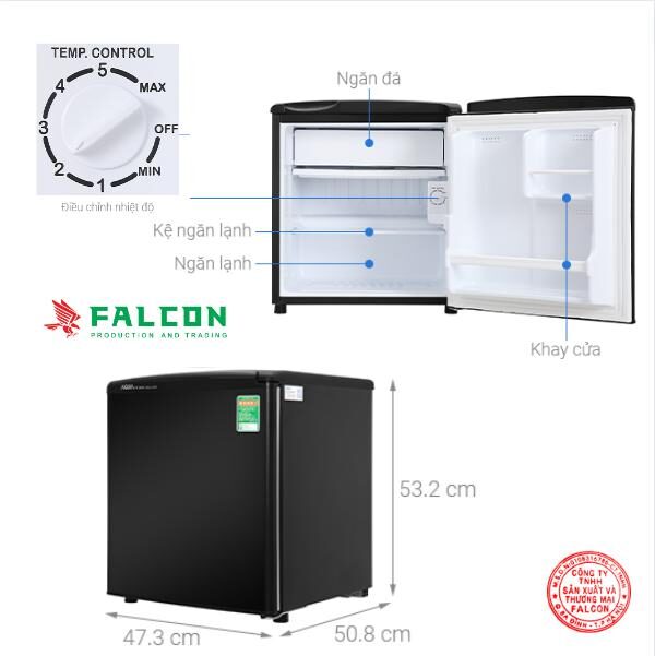 Tủ lạnh mini AQUA 50 lít chức năng làm lạnh nhanh chóng và hiệu quả