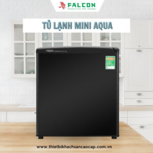 Tủ lạnh mini AQUA 50 lít kích thước nhỏ gọn phù hợp với không gian nhỏ
