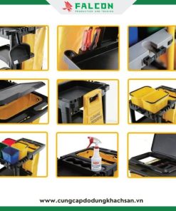 Xe đẩy dọn dẹp chữ L với nhiều tính năng ưu điểm tiện ích