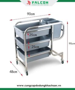 Xe thu dọn thức ăn chuyên dụng cho khách sạn, nhà hàng