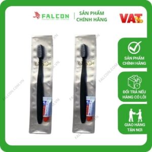 Bộ Amenities đen túi màng nhôm bàn chải