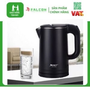 Ấm siêu tốc vỏ nhựa ABS cách nhiệt cao, dẫn nhiệt tốt.