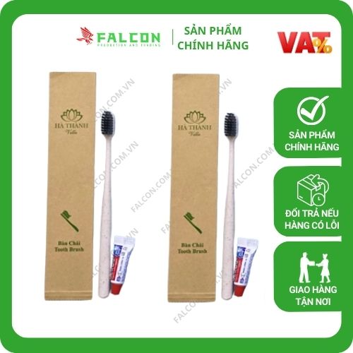 Amenities lúa mạch đóng túi kraft nâu bàn chải