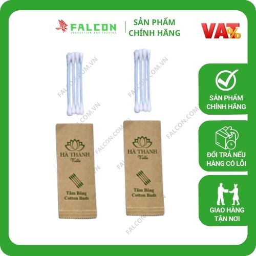 Amenities lúa mạch đóng túi kraft nâu bông tăm