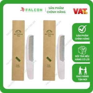 Bộ Amenities lúa mạch sang trọng túi knaft nâu xà bông lược