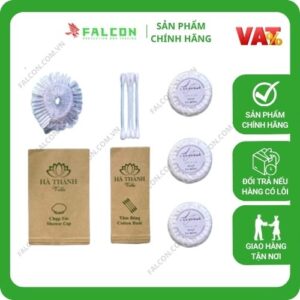 Bộ amenities lúa mạch cao cấp đóng túi kraft nâu bộ đồ dùng