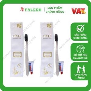 Bộ Bộ Amenities lúa mạch túi giấy đá bàn chải