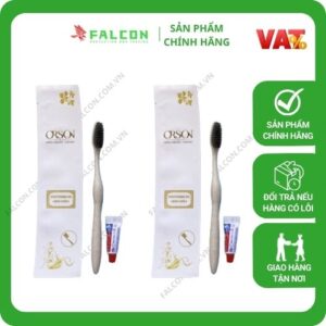 Bộ Amenities Lúa Mạch Túi Giấy Đá Cao Cấp bàn chải