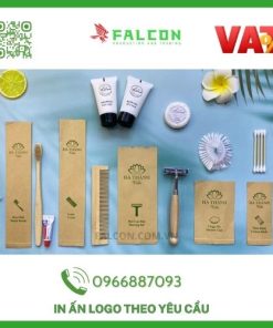 Bộ Amenities Tre Túi Kraft Nâu Thân Thiện