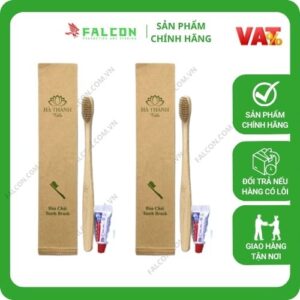 Bộ Amenities Tre Túi Kraft Nâu Thân Thiện bàn chải