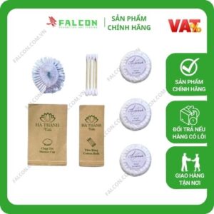 Bộ Amenities Tre Túi Kraft Nâu Thân Thiện đồ dùng