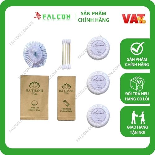 Bộ Amenities Tre Túi Kraft Nâu Thân Thiện đồ dùng