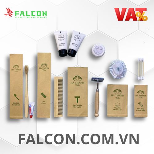 Bộ Amenities Tre Túi Kraft Nâu Thân Thiện uy tín