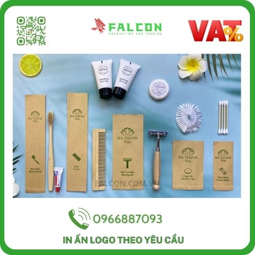 Bộ Amenities Tre Túi Kraft Nâu Thân Thiện