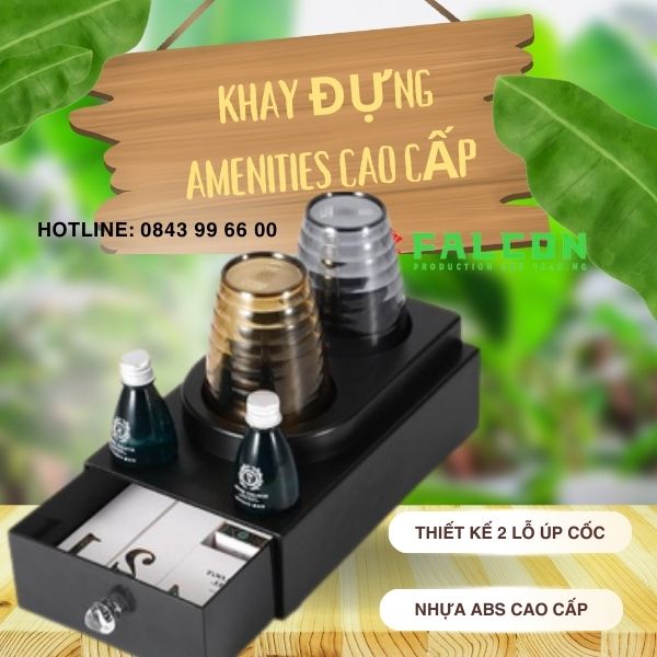 Khay đựng Amenities cho khách sạn cao cấp có thiết kế sang trọng.