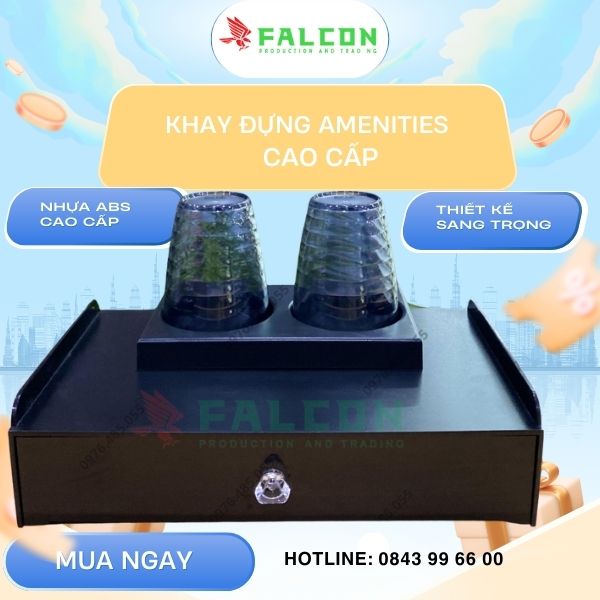 Khay đựng amenities khách sạn làm từ nhựa ABS cao cấp.