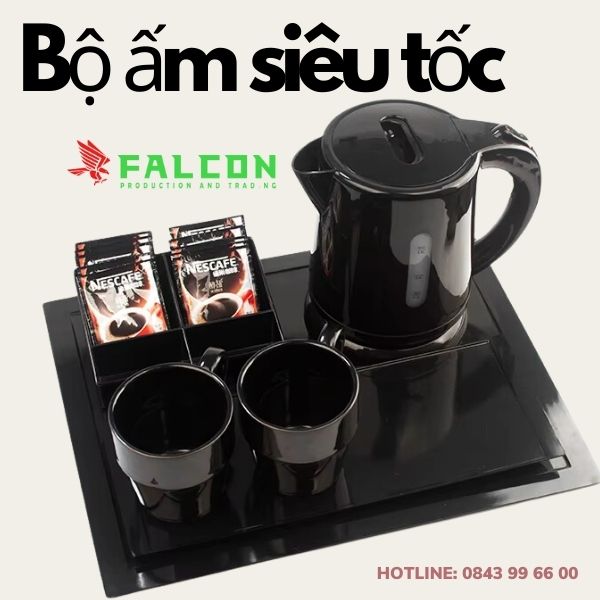 Bộ ấm siêu tốc cao cấp cho khách sạn từ thương hiệu Nast.