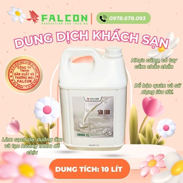 Chuyên cung cấp dung dịch vệ sinh khách sạn ( can sữa tắm 10 lít)