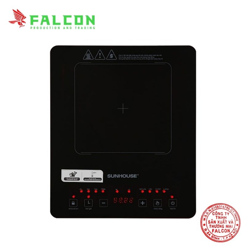 Sản phẩm bếp từ đơn Sunhouse SHD6805, bảo hành 12 tháng, phù hợp cho quầy buffet.