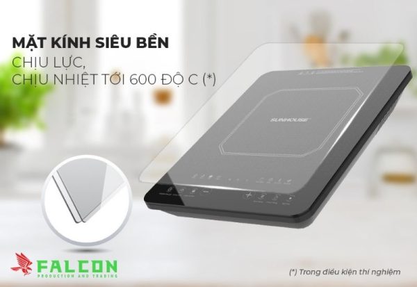 Bếp từ đơn 2000W Sunhouse SHD6805, đun nấu nhanh, tiết kiệm điện và an toàn.