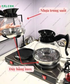 Bộ bếp và bình hâm thủy tinh hâm cafe tiện dụng cho tiệc buffet nhà hàng, khách sạn
