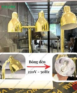 Công suất 250W giúp đèn tỏa nhiệt đều và ổn định, giữ ấm món ăn hiệu quả