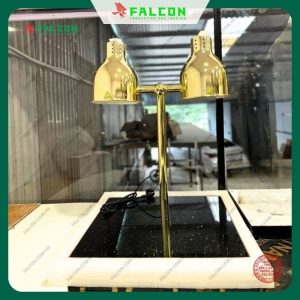 Đèn hâm thức ăn bàn đá 2 bóng