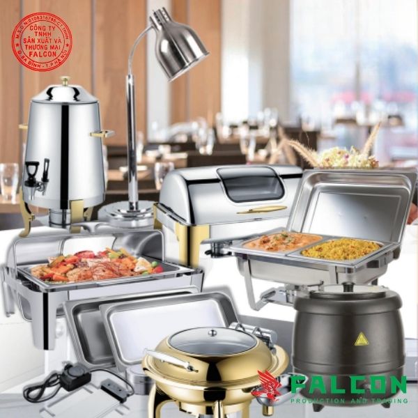 Tổng hợp các mẫu đồ dùng buffet nhà hàng, khách sạn cao cấp tại Falcon