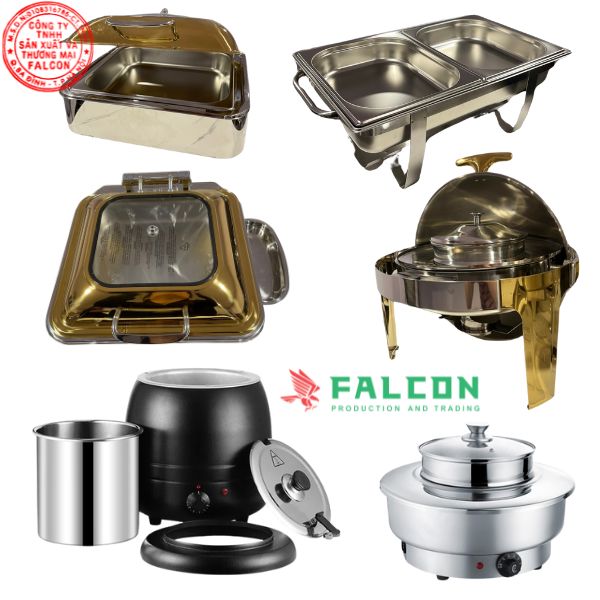 Một số mẫu nồi hâm buffet hiện có tại Falcon