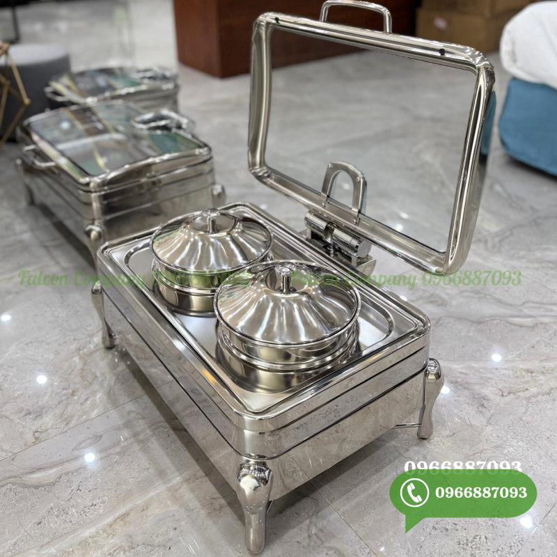 Nồi hâm nóng soup buffet điện 9L, chất liệu inox bền đẹp, giữ nhiệt ổn định.