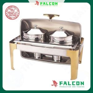 Nồi hâm soup tròn chân mạ vàng