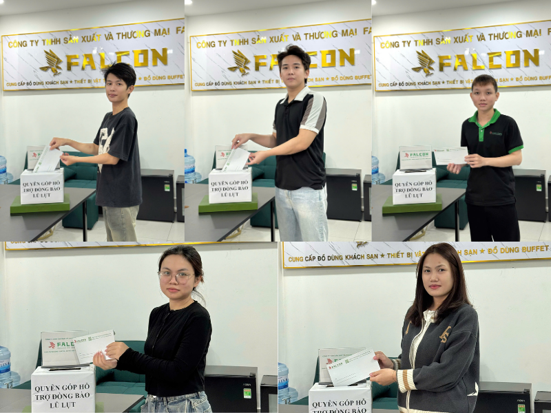 Hoạt động ủng hộ vùng lũ của Falcon chi nhánh Hải Phòng.